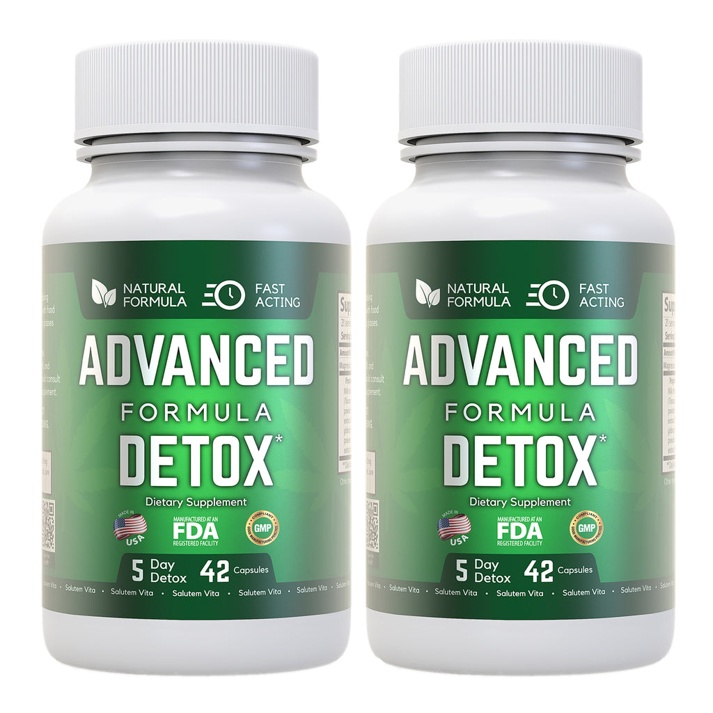 Advanced Formula Detox - Herbal Supplement - Made in USA - Potent Liver & Urinary Tract Cleanse Supplement for Toxin Removal - 42 Caps